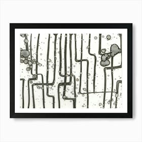 Abstraction Spot Calligraphy 3 Art Print