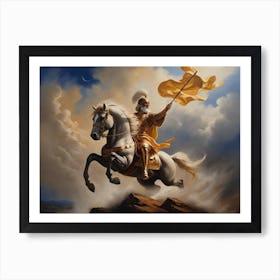 Warrior In Armor 2 Art Print