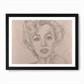 Marilyn Monroe Portrait Art Print