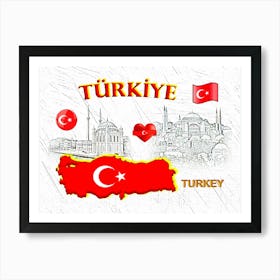 OUR HOME - TURKEY design collection Art Print