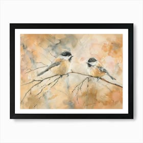 Chickadees 3 Art Print