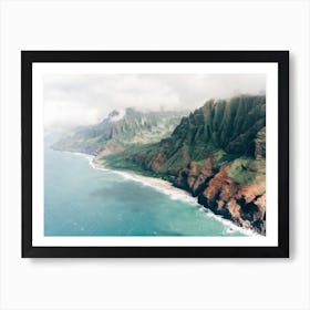 View Over Na Pali Coast On Kauai Art Print