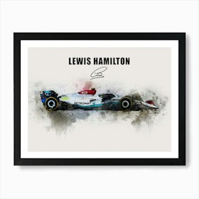 Lewis Hamilton Art Print