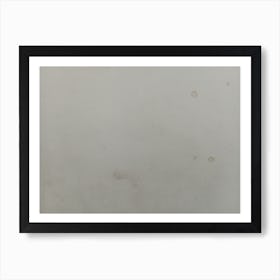 The background of the wall has an appearance of dirty spots or blemishes that are visible on its surface. Art Print