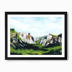 Yosemite California In Summer Landscape Art Print