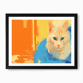 Orange Cat Art Print