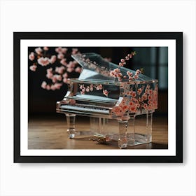 Cherry Blossom Piano Art Print