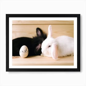 Easter Bunnies 3 Art Print