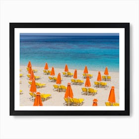 Beach Umbrellas Art Print