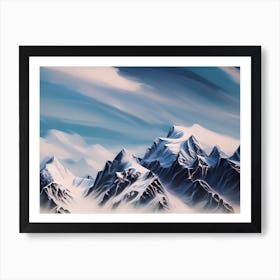 Snowy Mountains 5 Art Print