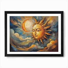 Sun and Moon 5 Art Print