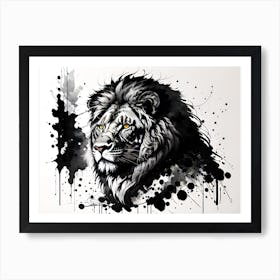 Lion Painting 52 Art Print