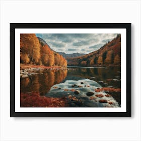 Autumn Lake Art Print