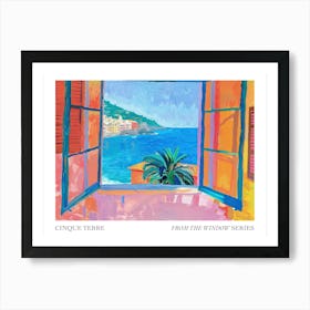 Cinque Terre From The Window Series Poster Painting 4 Art Print