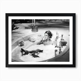 Brigitte Bardot in bathtub Art Print