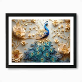 Peacock 40 Art Print