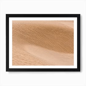 Pattern of Sand In The Desert Art Print