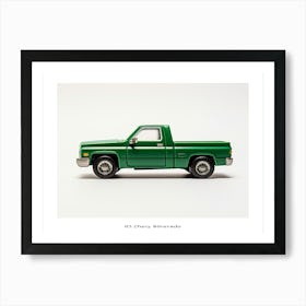 Toy Car 83 Chevy Silverado Green Poster Art Print