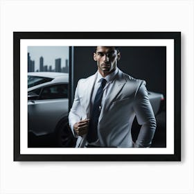 Bussinness Man White (31) Art Print