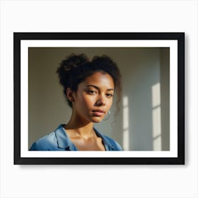 Mixed Race  Woman  portrait Art Print