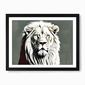 Lion art 71 Art Print