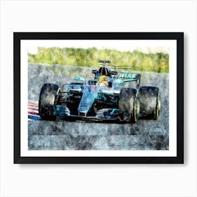 Lewis Hamilton 2017, Formula 1 Art Print