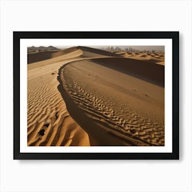 Dubai Sand Dunes 3 Art Print