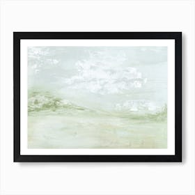 Daydreaming 1 - Abstract Trees Hills Day Landscape Painting Art Print