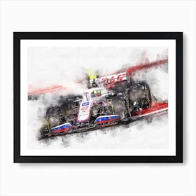 Mick Schumacher 2021, Formula 1 Art Print