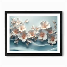 3d Flower Painting Art Print