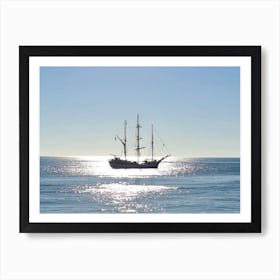 Sailing Ship In The Sea Art Print