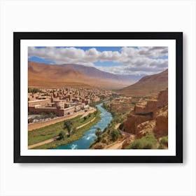 Moroccan Village landscape Art Print