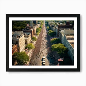 Aerial View Of A City 3 Art Print