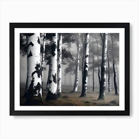 Birch Forest 68 Art Print