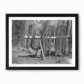 Chains At Lumber Camp Near Effie, Minnesota By Russell Lee 1 Art Print