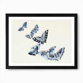 Japanese Butterfly, Kamisaka Sekka (4) Art Print