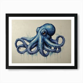 Octopus Hamptons style Art Print