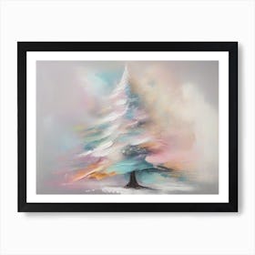 Abstract Christmas Tree 12 Art Print