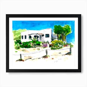 Ibiza house Art Print