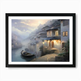 Chinese Village 1 Art Print