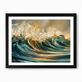 Sea Waves Art Art Print