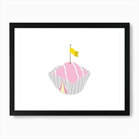 French Fancy Circus Tent Arena, Fun Circus Animal, Cake, Biscuit, Sweet Treat Print, Landscape Art Print