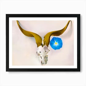 Georgia O’Keeffe - Ram’s Head, Blue Morning Glory, 1938 Art Print