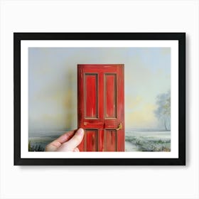 Red Door Art Print
