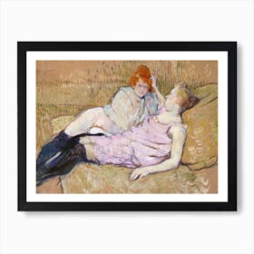 The Sofa, Henri de Toulouse-Lautrec Art Print