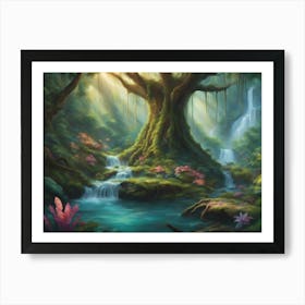 Dream Of The Enchanting Forest 1 Art Print