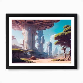 Futuristic City 58 Art Print