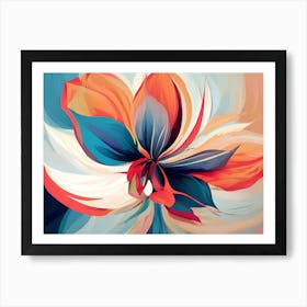 Abstract Flower Painting 10 Art Print