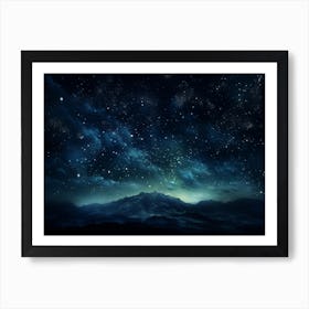 Starry Night Sky Art Print