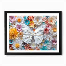 Paper Flower Art Art Print
